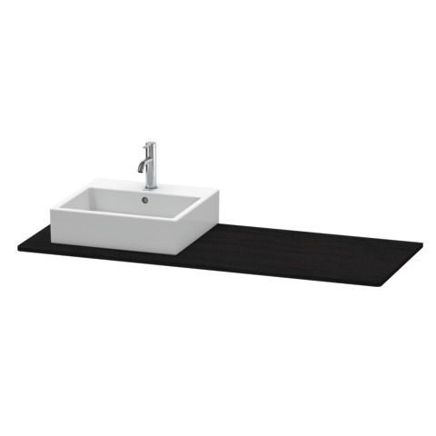 Duravit XSquare Konsole Eiche Schwarz Matt 1400x550x16 mm - XS060GL1616
