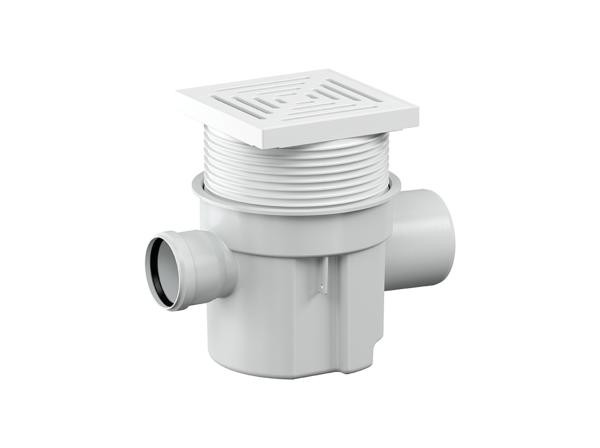 Dallmer Rückstau-Kellerablauf DallSafe 200/1 K, DN 100, 200 x 200 mm, 720207