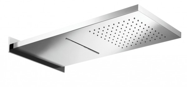 Herzbach Herzbach Living Spa Regenbrause Wand Regen/Schwall 270mm x 593mm poliert, 11.661500.2.01