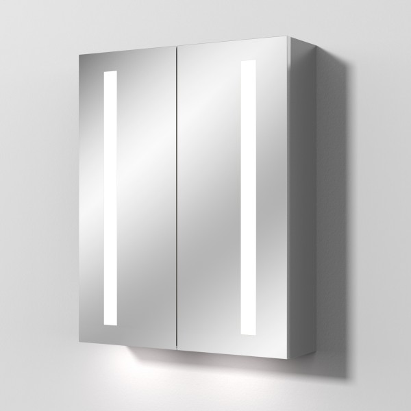 Sanipa Reflection Aluminium-Spiegelschrank ALEX 60 mit LED-Beleuchtung, AU3116L