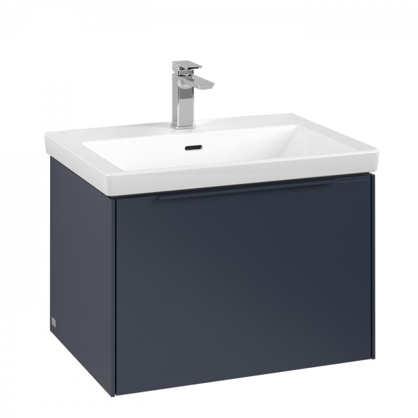 Villeroy & Boch Subway 3.0 Waschbeckenunterschrank, 1 Auszug, 622 x 432 x 478 mm, Marine Blue / Mari