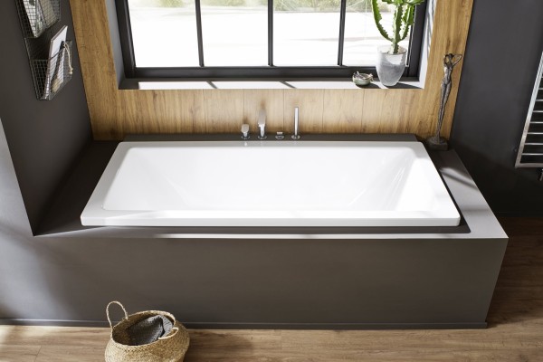 Kaldewei Badewanne CONODUO Modell 732, 1700x750 mm, manhattan, Antislip, mit Griffloch, 235010220199
