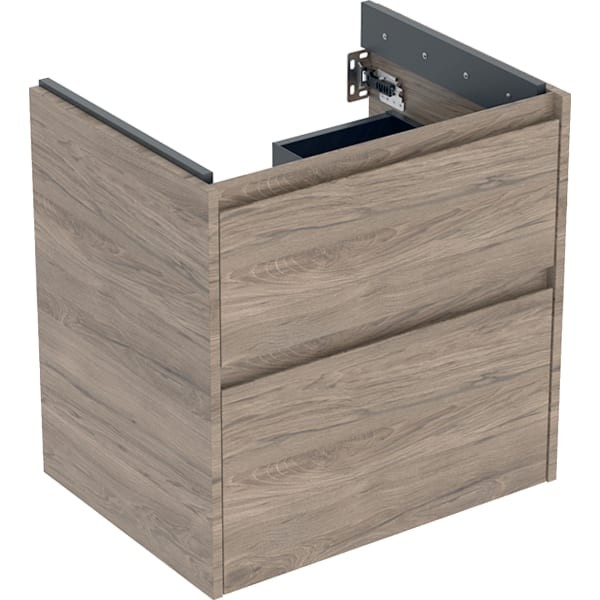 Geberit Renova Plan Unterschrank für Waschtisch, mit zwei Schubladen: 59.5x60.6x44.6cm, 504027JR1