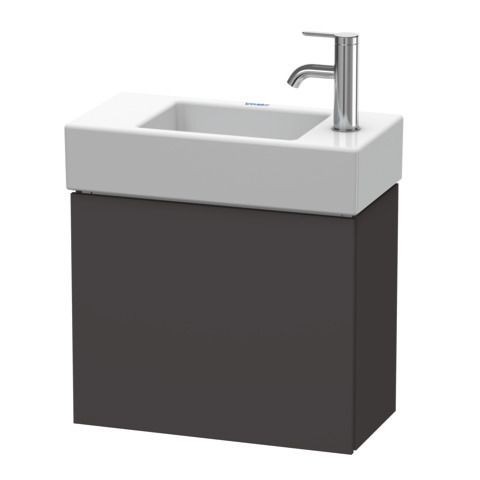 Duravit L-Cube Waschtischunterbau wandhängend Graphit Supermatt 480x240x400 mm - LC6246R8080