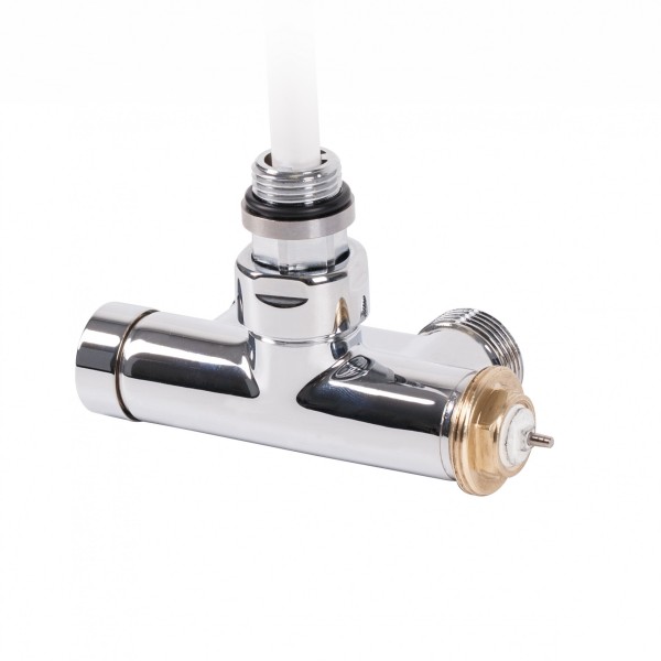 Terma Lanzen-Thermostat-Verbundeckventil 50mm CYLINDER GZ 1/2"-GZ 3/4" links, TGZTCR019, Chrom