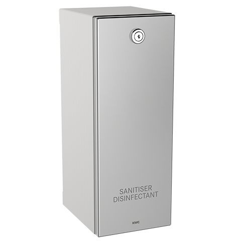 KWC Aquarotter Desinfektionsmittelspender, RODAN, Edelstahl, Aufputz, 116x320x142 mm, 2030062579