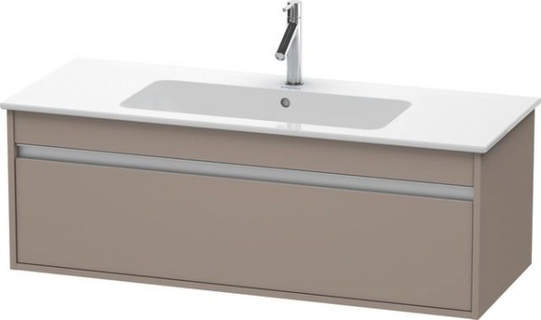 Duravit Ketho Waschtischunterbau wandhängend Basalt Matt 1200x475x410 mm - KT642104343