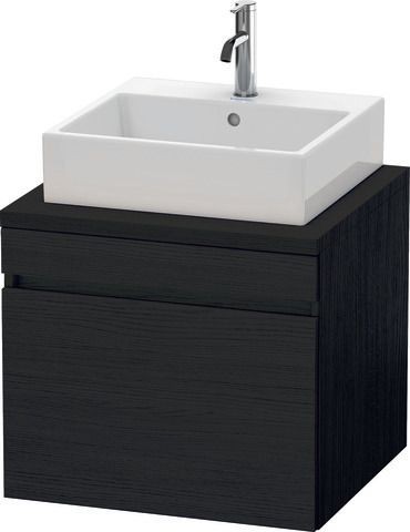 Duravit DuraStyle Konsolenwaschtischunterbau wandhängend Eiche Schwarz Matt 600x548x512 mm - DS53100