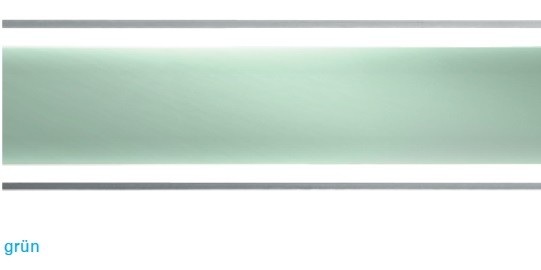 I-DRAIN Rostabdeckung Glaseinlage, 70 cm,ESG Glas Farbe grün