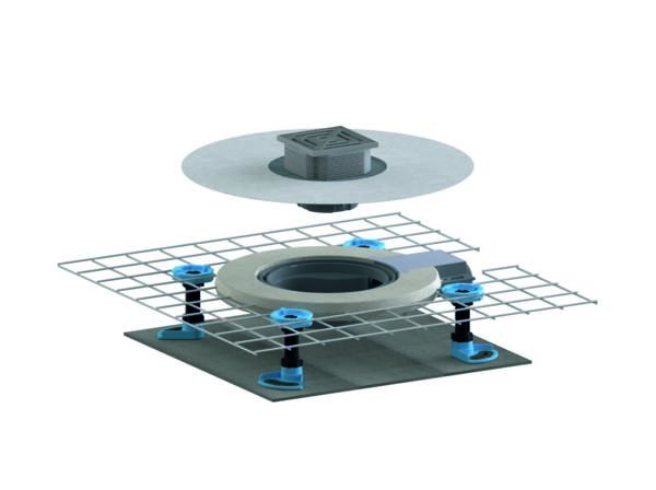 Dallmer Schallschutzablauf CeraDrain Pure Plan, DN 40, 100 x 100 mm, 518446