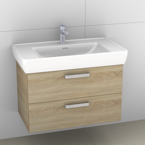 Artiqua 415 Waschtischunterschrank für Pro A 813956 Castello Eiche quer NB, 415-WU2L-L28-7136-426