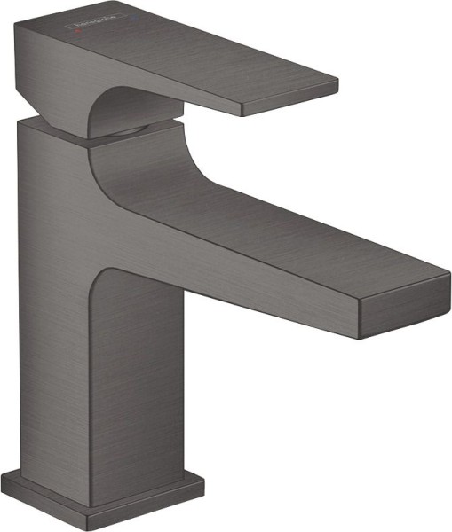 Hansgrohe Waschtischmischer 100 Metropol Brushed Black kurzer Auslauf mit Push-Open Ablaufg., 325003