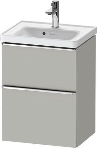 Duravit D-Neo Waschtischunterbau wandhängend Betongrau Matt 484x372x625 mm - DE4350010070000
