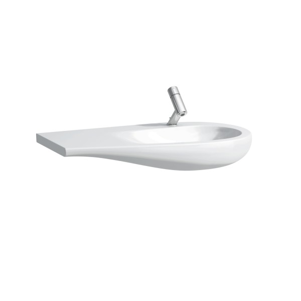 LAUFEN Waschtisch Il Bagno Alessi One 900x500, weiß mit LCC , Ablage links, 81497.6, 8149764001041