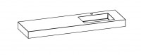 Artiqua DIMENSION 112 Artiqua DIMENSION 112 MineralmarmorWaschtisch re. B:1690mm
