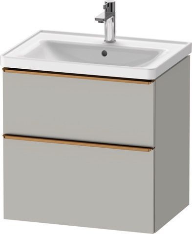 Duravit D-Neo Waschtischunterbau wandhängend Betongrau Matt 634x452x625 mm - DE4354004070000