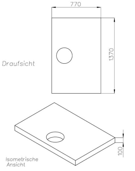 Neuesbad Wannenträger für Hoesch Muna 1400x800x15