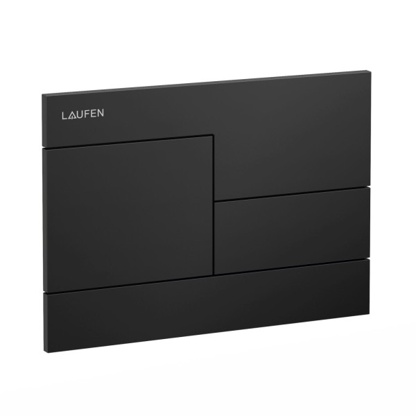Laufen Betätigungsplatte SKYLINE INEO mit Zweimengenbetätigung schwarz matt, H9001187160001