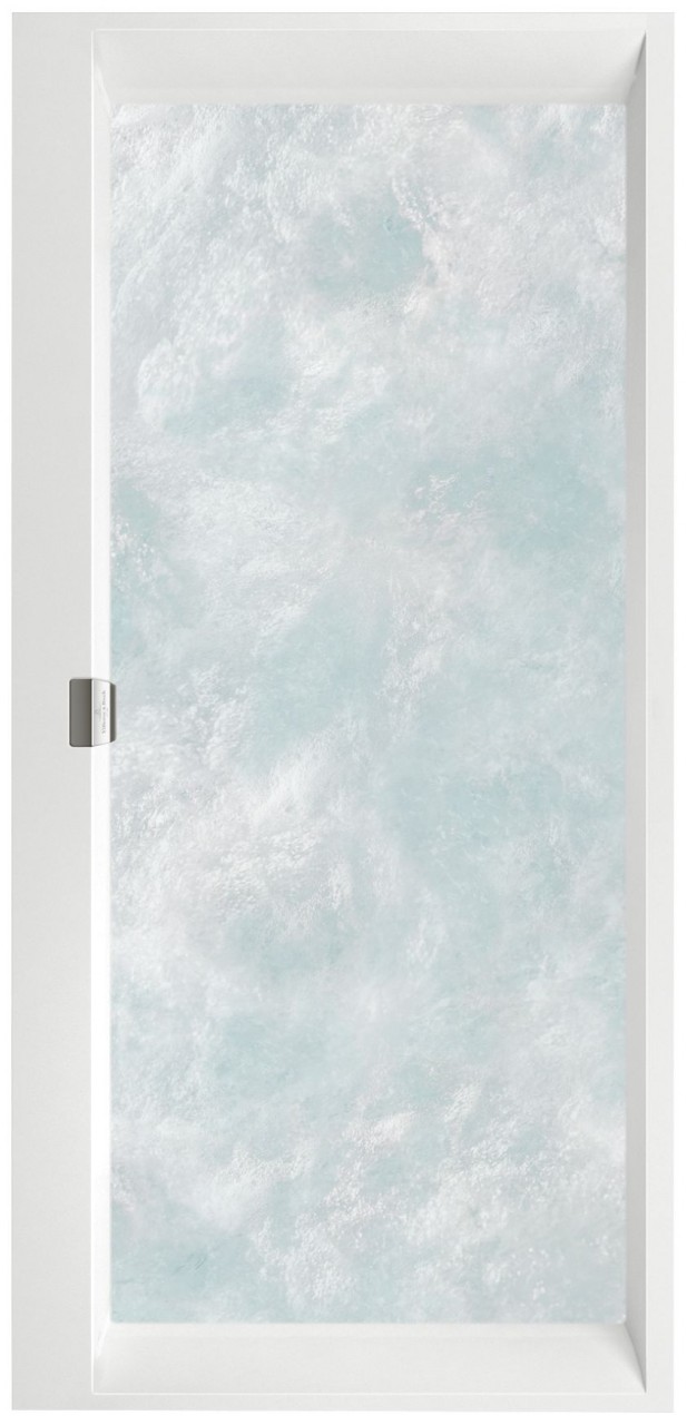 Villeroy & Boch Whirlpool SquaroEdge12, weiss, Hydropool Comfort, T. Pos. 2, Trio Ablauf UHC190SQE2B2V01