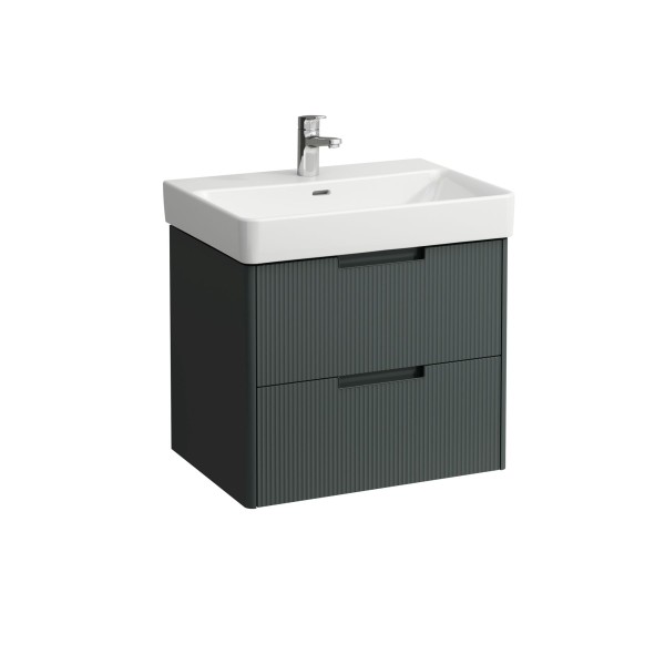 LAUFEN Waschtischunterschrank JUNA 446x621x515 2 Schubl m. Griffmulde f.WT H810964 verkehrsgrau, H4