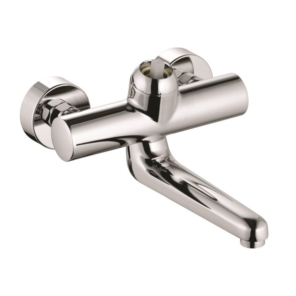 KLUDI PROVITA Wandarmatur-Einhandmischer DN 15 ohne Hebel, Ausladung 247 mm chrom