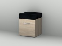 Sanipa Hocker (2morrow) Sanipa Hocker (2morrow) MR11482, Weiss-Hochglanz 450,0x350,0x350,0