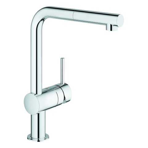 Grohe Einhand-Spültischbatterie Minta 31397 L-Auslauf Niederdruck chrom, 31397000