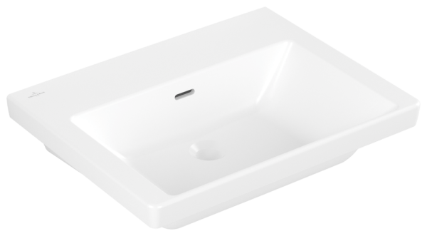 Villeroy & Boch Waschtisch Subway 3.0 600x470mm, mit Überlauf Unterseite geschl. Stone White cplus