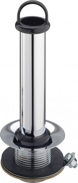 Viega Standrohrventil 44.1, in G1 1/4 x60x70x120mm Messing verchromt