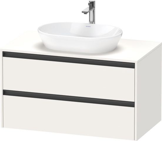 Duravit Ketho.2 Konsolenwaschtischunterbau wandhängend Weiß Supermatt 1000x550x568 mm - K24896084840