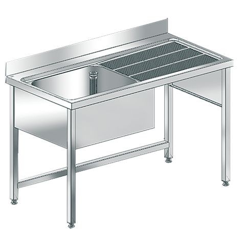 KWC Aquarotter Gewerbespüle, MAXIMA, Edelstahl, verschw. Untergestell, 1400x1000x700 mm, 2000057560
