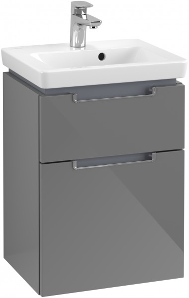 Villeroy & Boch Waschtischunterschrank Subway 2.0 A906 440x590x352mm Griff chromfarbig glänzend Glos
