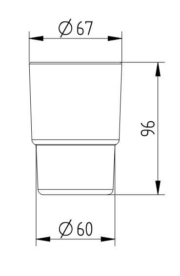 AVENARIUS Ersatzglas für Glashalter