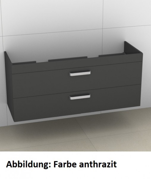 Artiqua 414 Waschtischunterschrank für Sentique 5126D0 Oxid Hellgrau quer, 414-WU2L-V40-7183-721