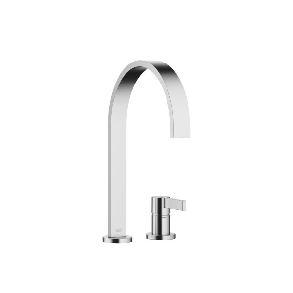 Dornbracht Zweilochbatterie mit Einzelrosetten MEM 32815682 chr gebürstet (Edelstahl-Look)