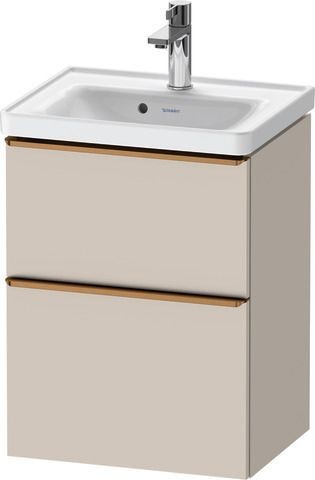 Duravit D-Neo Waschtischunterbau wandhängend Taupe Matt 484x372x625 mm - DE4350004910000