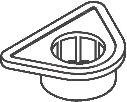 Hansgrohe Befestigungsplatte Spültischmischer , 97523000