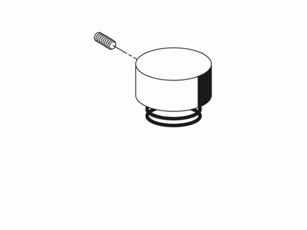 Schell Betätigungshaube mit Druckfeder für Urinal Spülarmatur BASIC chrom
