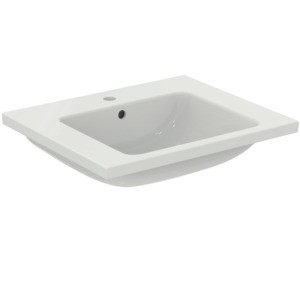Ideal Standard Möbelwaschtisch i.life B 1Hl. mit Überlauf 610x510x180mm Weiss, T460501