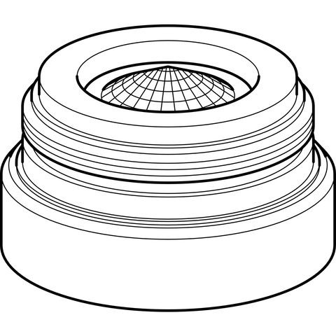 Geberit Strahlregler, zu Geberit WT-Armaturen Typenhochglanz-verchromt 1.3l/min starr, 243626211