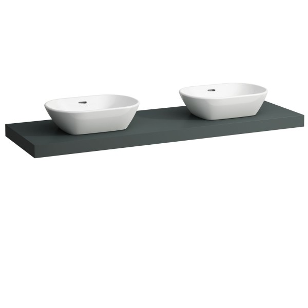 Laufen Waschtisch-Platte LANI 495x1570x65 mit Aussschnitt links und rechts