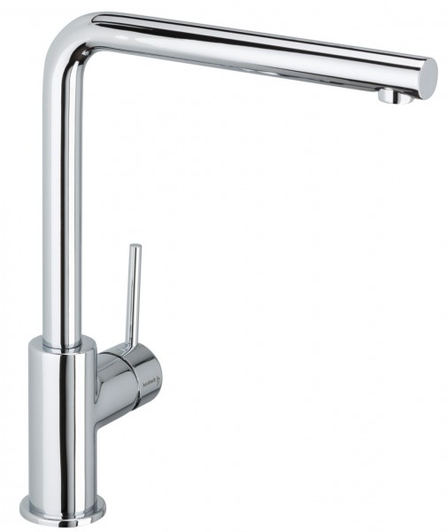 Herzbach Design New Spültischarmatur, Griff seitlich Abgewinkelt chrom , 10.145515.1.01