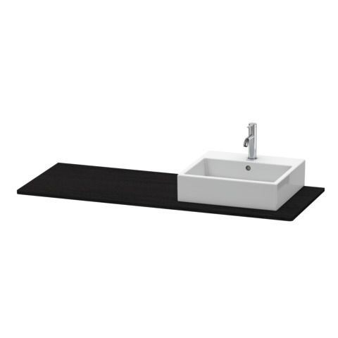 Duravit XSquare Konsole Eiche Schwarz Matt 1400x550x16 mm - XS060GR1616