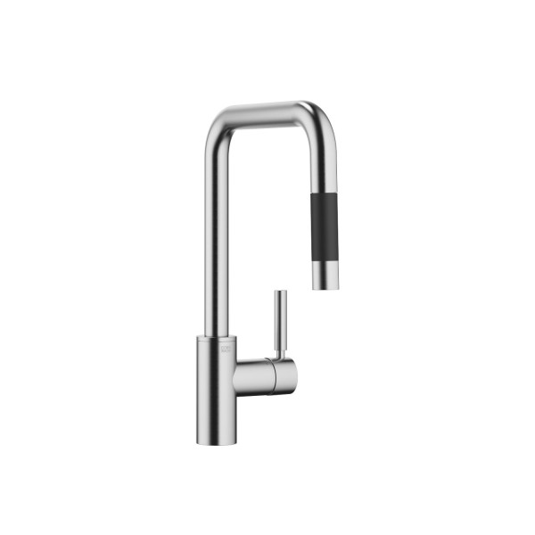 Dornbracht Einhebelmischer Pull-down mit Brausefunktion META SQUARE 33870861 chr gebürstet (Edelstah
