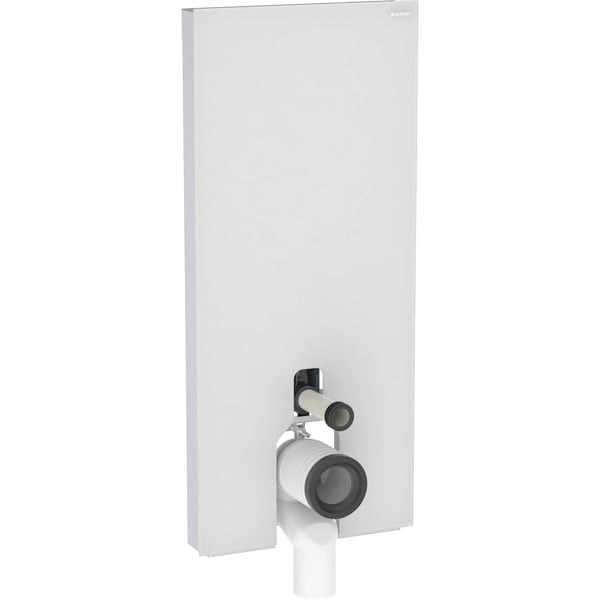 Geberit Monolith Sanitärmodul für Stand-WC, 114 cm, Frontverkleidung aus Glas: Front:, 131033TD5