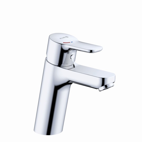 Kludi PURE & EASY Waschtischarmatur 100 EcoPlus, o. Ablaufgarnitur chrom, 371980565WR4