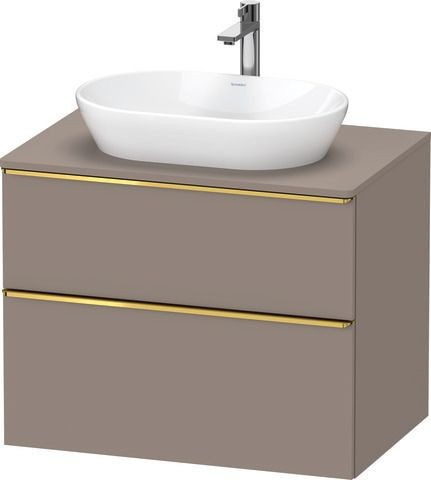 Duravit D-Neo Konsolenwaschtischunterbau wandhängend Basalt Matt 800x550x664 mm - DE4967034430000