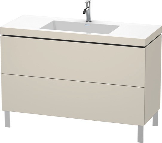 Duravit L-Cube c-bonded Set bodenstehend Taupe Matt 1200x480x698 mm - LC6939O9191