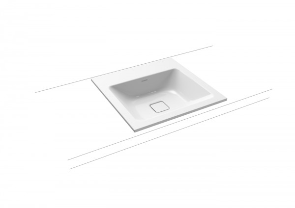 Kaldewei Einbauwaschtisch Cono, Modell 3075 ohne Überlauf 500x500, 908206013001