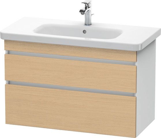 Duravit DuraStyle Waschtischunterbau wandhängend Natur Eiche & Weiß Matt 930x448x610 mm - DS64820301